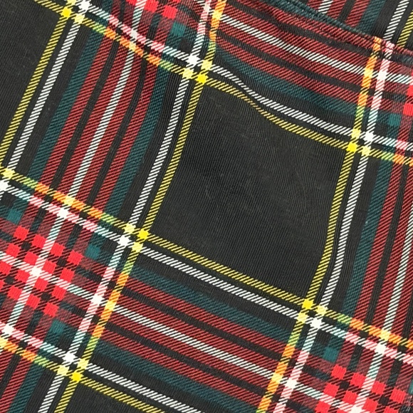 CREWCUTS Holiday Christmas Tartan Plaid Stretch Cotton Leggings Girls 12 NWOT - Picture 4 of 7